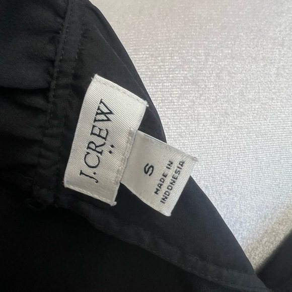 J. Crew Black Sleeveless Ruffle-Neck Shell Blouse Sz S Preppy Classic Office - Picture 5 of 7